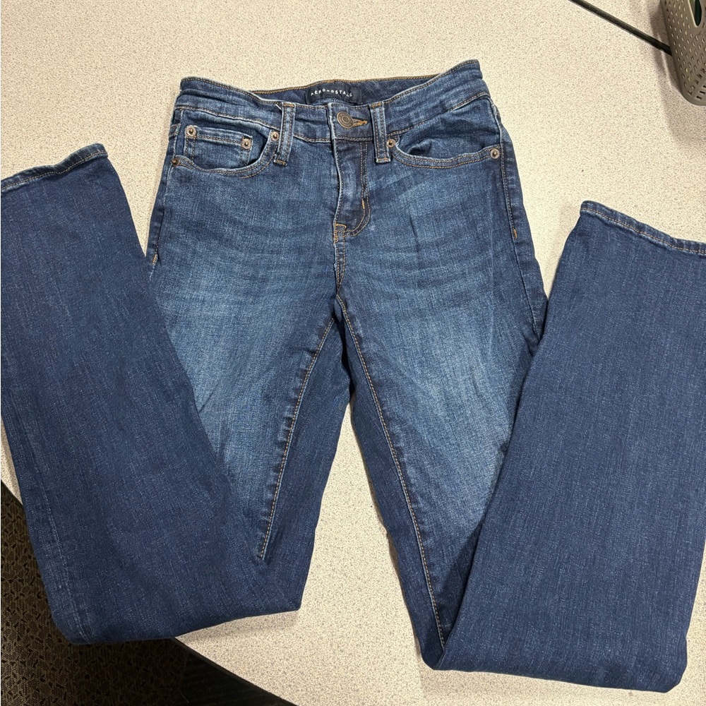 Aeropostale jeans,mid rise boot, size 0 reg